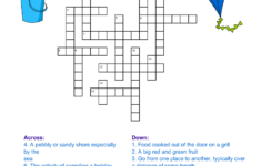 4 Free Printable Summer Crossword Puzzles