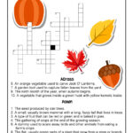 Autumn Crossword Puzzle Worksheet Woo Jr Kids Activities Children