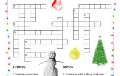 Christmas Crossword Printable Printable Template Free