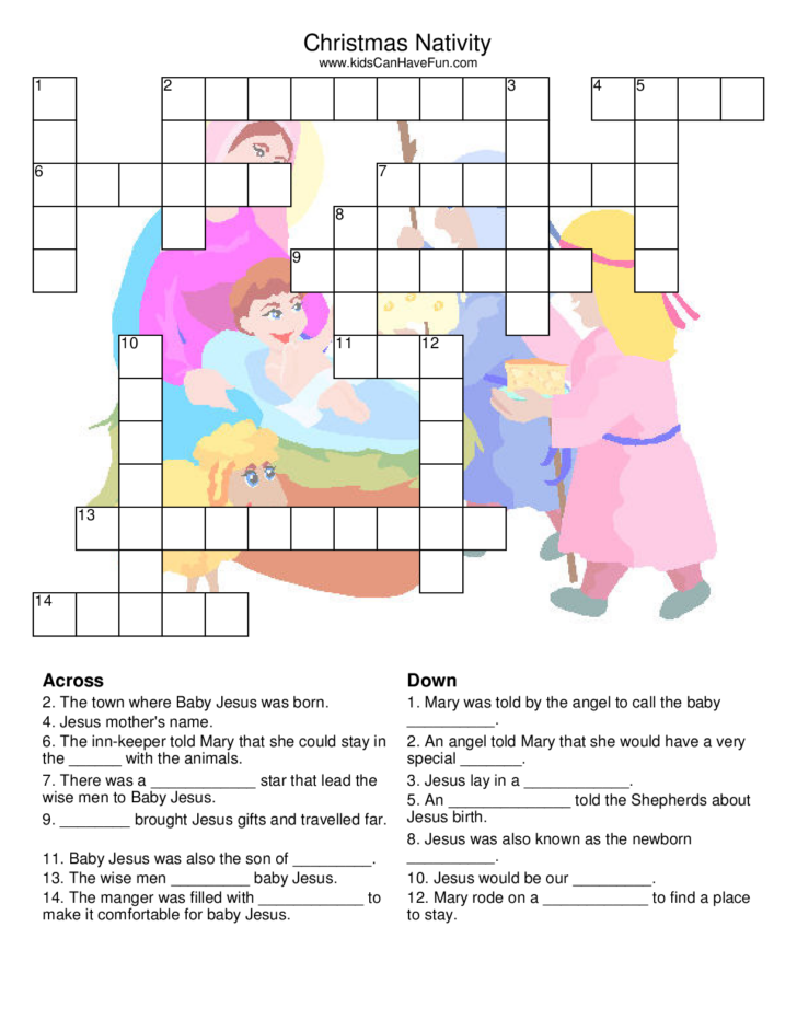 Free Printable Christmas Crossword Puzzles For Kids