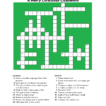 Christmas Crossword Puzzles Best Coloring Pages For Kids Printable
