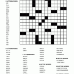 Crossword Fill In Puzzles Printable Vocabulary Builders Fill In