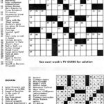 Crossword Puzzle From December 4 1965 TV Guide Airplanes And Rockets