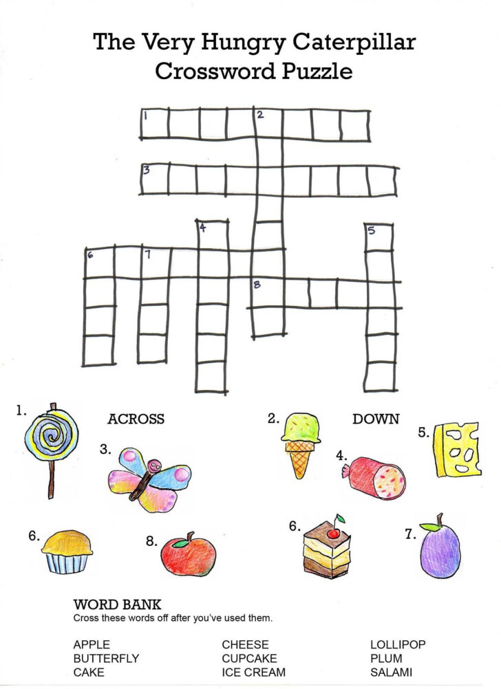 Crossword Puzzles For Kids Printable