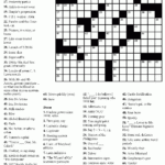 Crossword Puzzles Printable Medium Difficulty Medium Difficulty