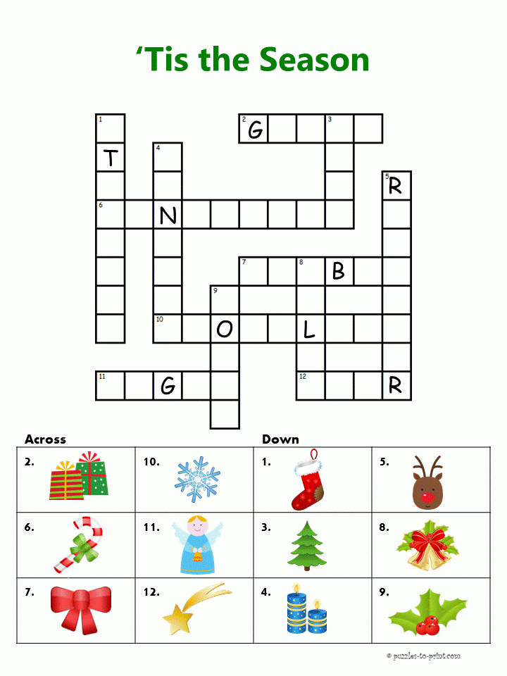 Easy Christmas Crossword Puzzles Printable Emma Crossword Puzzles