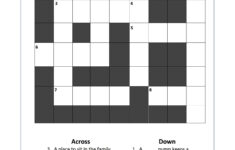 Easy Crossword Puzzles For Senior Activity 101 Printable