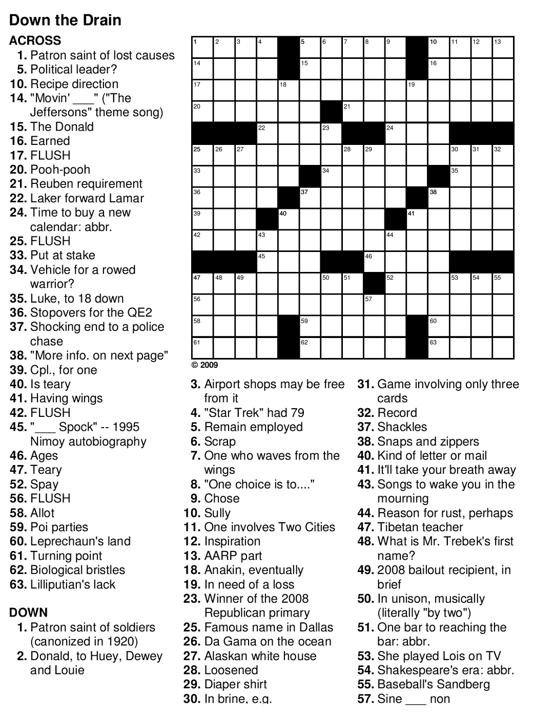 Easy Crossword Puzzles For Seniors Activity Shelter