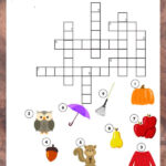 Fall Crossword Puzzle For Kids
