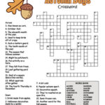 Fall Crossword Puzzle Worksheet 4 Versions By Puzzles To Print
