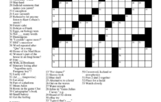Free Daily Online Printable Crossword Puzzles Free Printable