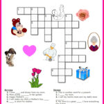 Free Mother S Day Crossword Puzzle Printable Mother S Day Games