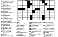 Free Printable Bible Crossword Puzzles For Adults Printable Crossword