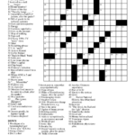 Free Printable Crossword Puzzles For Middle School Printable