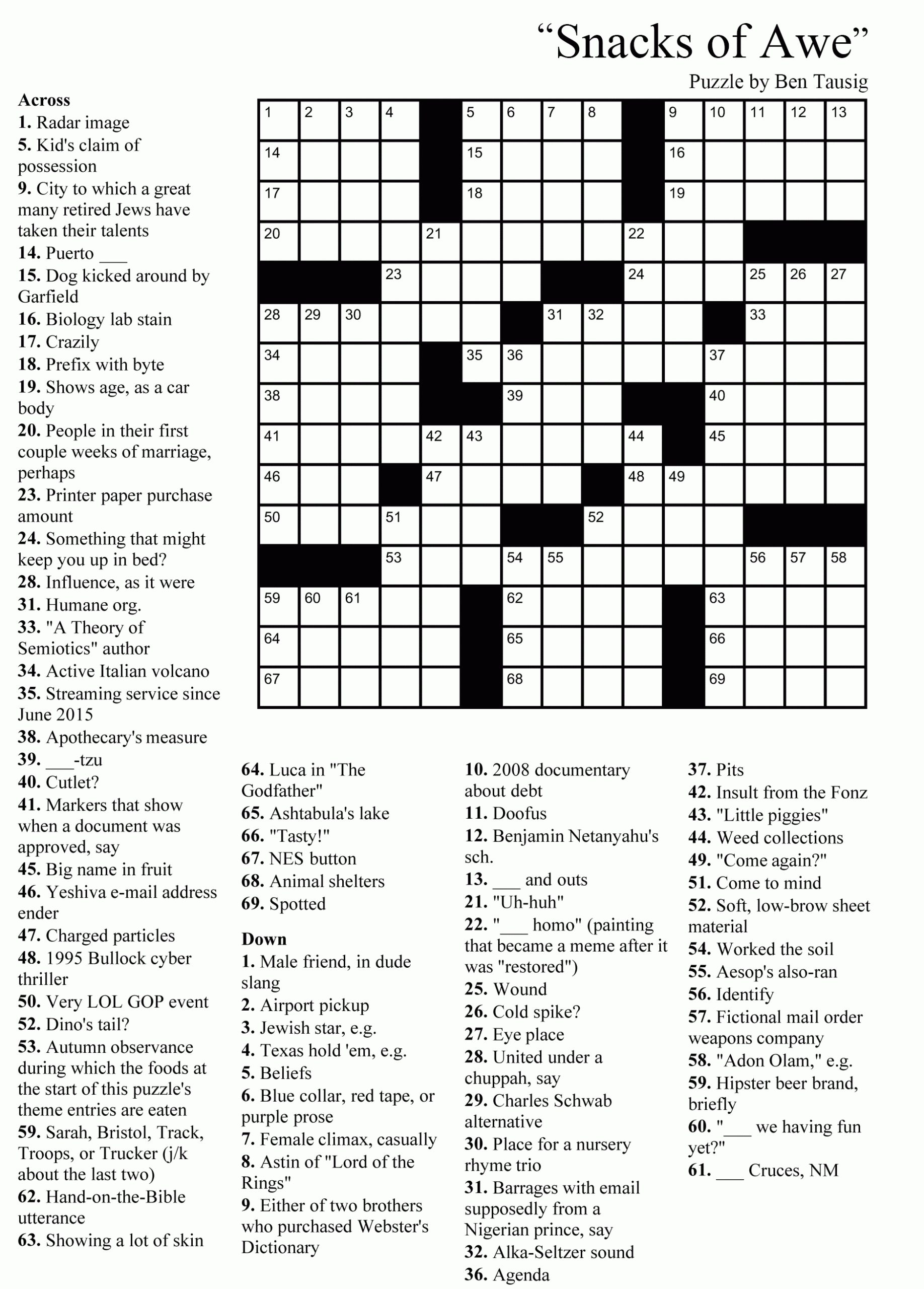 Easy Crossword Puzzles Printable Emma Crossword Puzzles