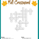 Free Printable Fall Crossword Puzzle In Puzzle Sheets To Print Free