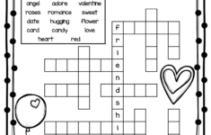 Free Valentine S Day Crossword Puzzles Crossword Printable