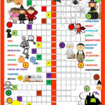 Halloween Crossword English ESL Worksheets For Distance Learning And