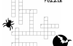 Halloween Crossword Puzzles For Adults Printable Printable Crossword