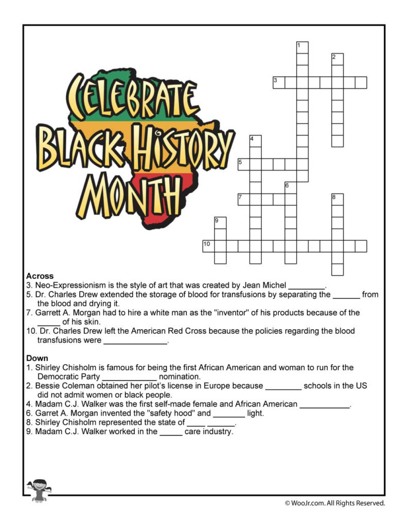 History Crossword Puzzles Printable Printable Crossword Puzzles | Emma ...