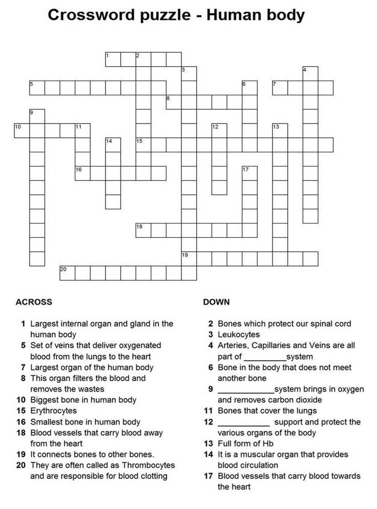 Horror Movie Crossword Puzzles Printable Halloween Crossword Printable