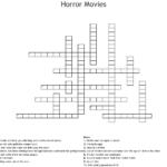 Horror Movies Crossword WordMint