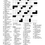 Impertinent Washington Post Crossword Puzzle Printable Clifton Blog