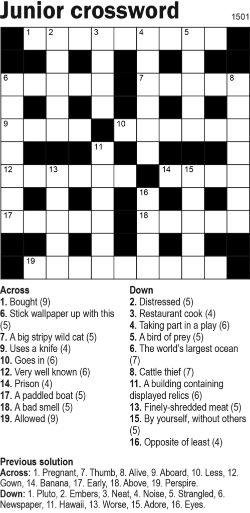 Junior Crossword Puzzles Printable Emma Crossword Puzzles Junior Crossword Puzzles Printable Emma Crossword Puzzles