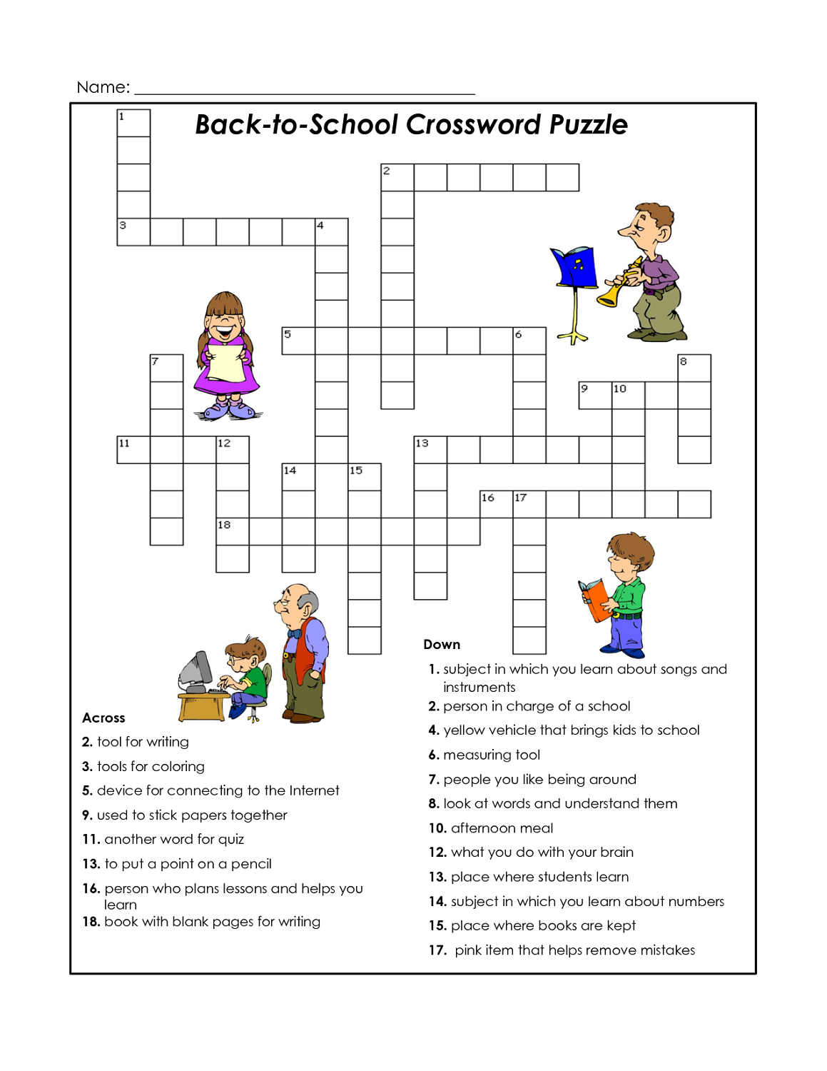 Kids Crossword Puzzles To Print Activity Shelter