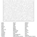 Labor Day Crossword Word Search With KEYS By Lonnie Jones Taylor