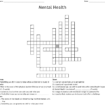 Mental Health Awareness Crossword Wordmint Printable Crossword
