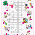 New Year S Eve Day Crossword Puzzle Worksheet Free ESL Printable