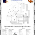 NFL Football Teams Crossword Puzzle Free Printable PDF Crossword