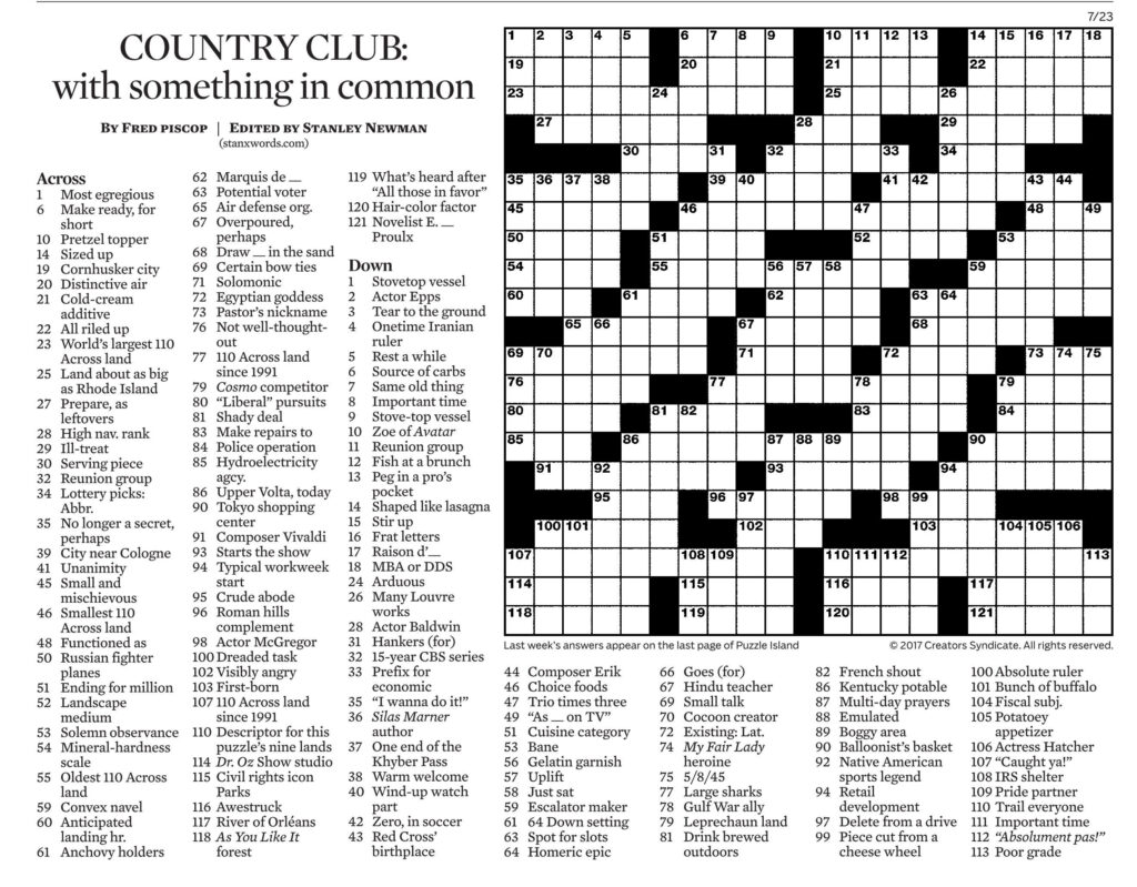 Music Crossword Puzzles Printable | Emma Crossword Puzzles
