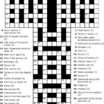 Printable Bible Crossword Puzzles With Answers Printable Crossword