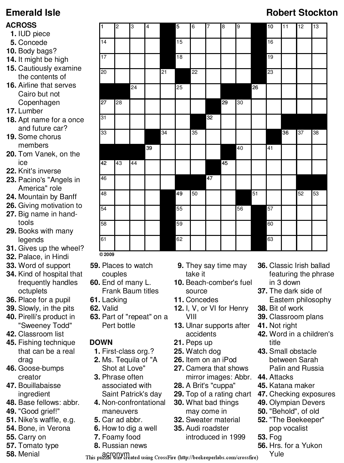 Printable Car Crossword Puzzles Printable Crossword Puzzles