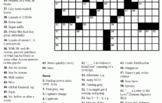 Printable Celebrity Crossword Puzzle Printable Crossword Puzzles