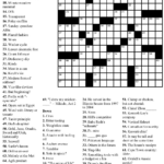 Printable Crossword For Middle School Printable Crossword Puzzles
