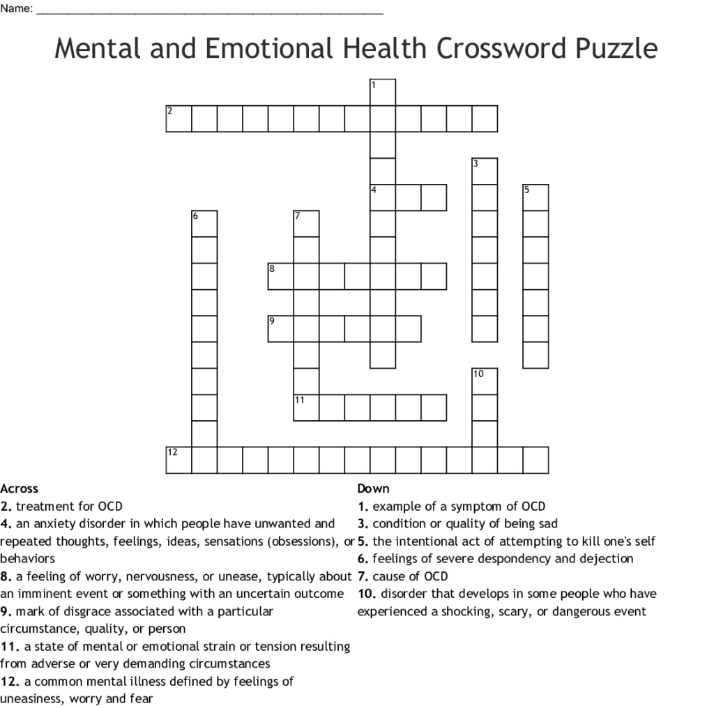 Printable Crossword Puzzles For Mental Health Printable Crossword Puzzles Emma Crossword Puzzles Printable Crossword Puzzles For Mental Health Printable Crossword Puzzles Emma Crossword Puzzles