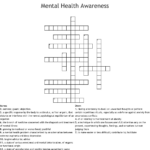 Printable Crossword Puzzles For Mental Health Printable Crossword Puzzles