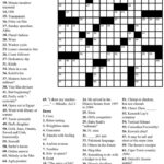 Printable Crossword Puzzles For Middle School 1 Png Free Printable