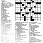 Printable Crossword Puzzles High School Printable Crossword Puzzles