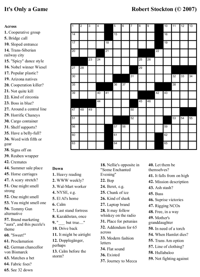 Printable Crossword Themed Printable Crossword Puzzles Emma Crossword