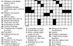 Printable Daily Crossword 2017 Printable Crossword Puzzles