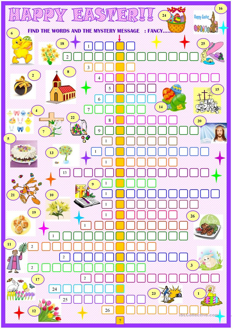 Free Printable Easter Crossword Puzzles For Adults Emma Crossword Puzzles