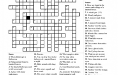 Printable Halloween Crossword Printable Crossword Puzzles