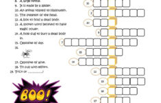 Printable Halloween Crossword Printable Crossword Puzzles