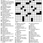 Printable Medical Crossword Puzzles Free Printable Crossword Puzzles