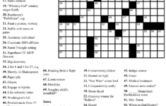 Printable New York Crossword Puzzles Printable Crossword Puzzles