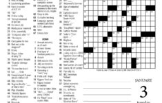 Printable Ny Times Sunday Crossword Puzzles Printable Crossword Puzzles